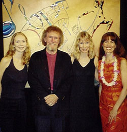 Owner Dick Sargent with Kim Jacoby, Mimi Stuart, & Lara Smith